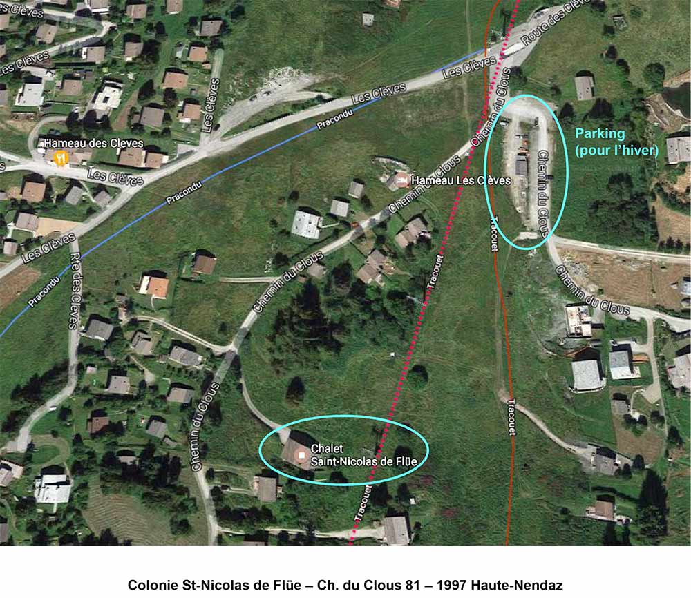Plan d'accès Colonie St-Nicolas de Flüe